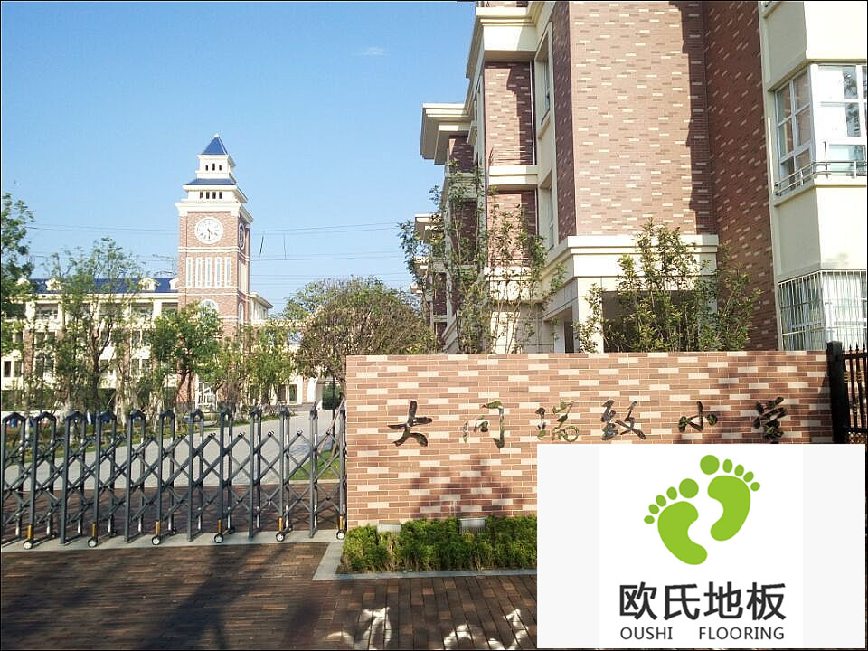 湖南長(cháng)沙大同瑞致小學(xué)室內籃球館、羽毛球運動(dòng)木地板案例